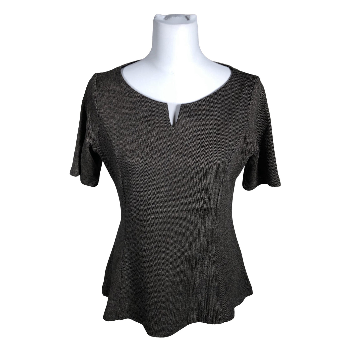 Unisex Comma - Trikotaažist pluus, suurus 40 - Hall (1)