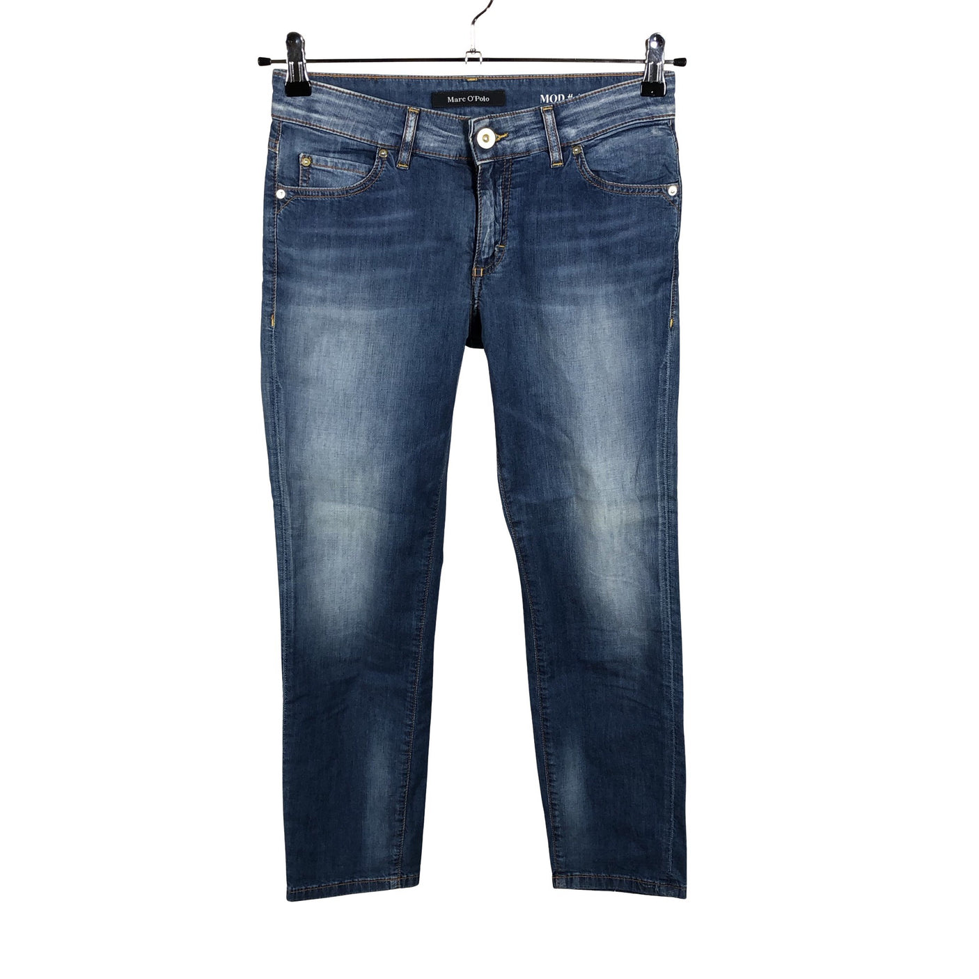 Unisex Marc O'Polo - Teksast poolpikad püksid, suurus W27 - Sinine (1)