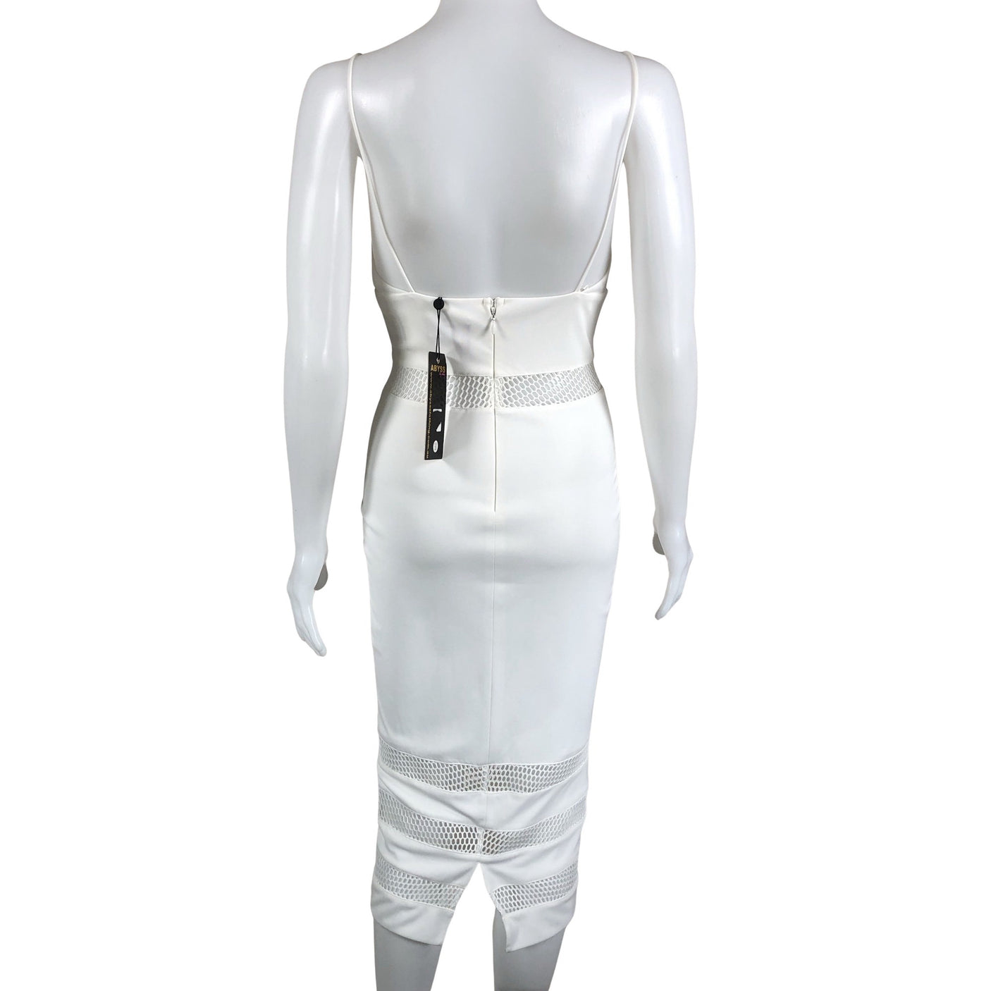 Unisex Abyss by Abby - Trikotaažist kleit, suurus 34 - Valge (2)