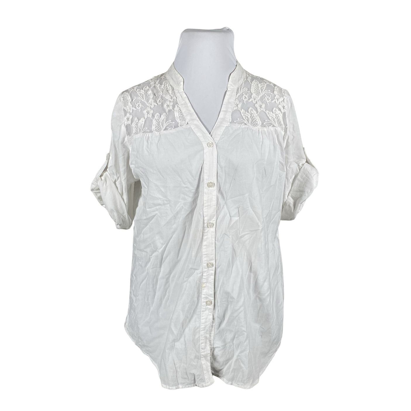 Unisex Flora & Co - Lühikeste käistega pluus, suurus 44 - Valge (1)