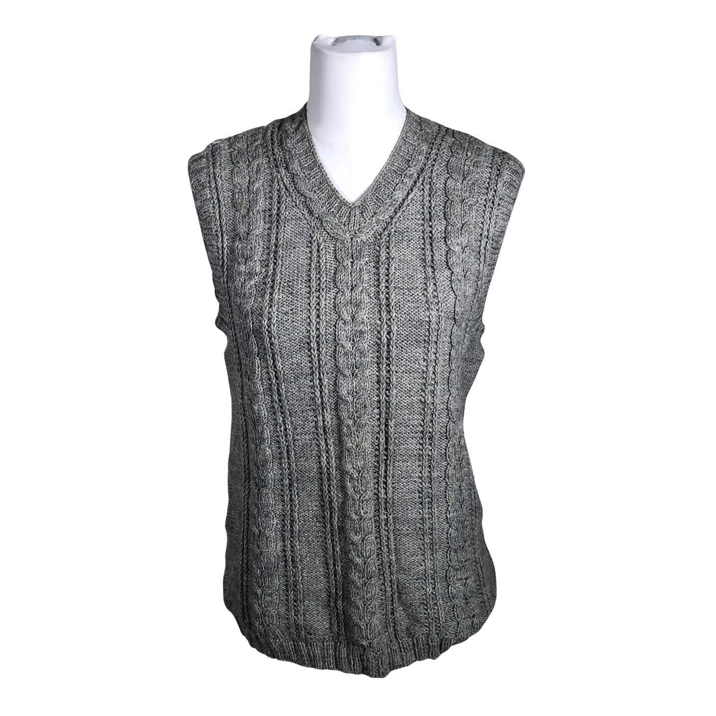 Unisex Handmade - Kootud vest, suurus 36 - Hall (1)