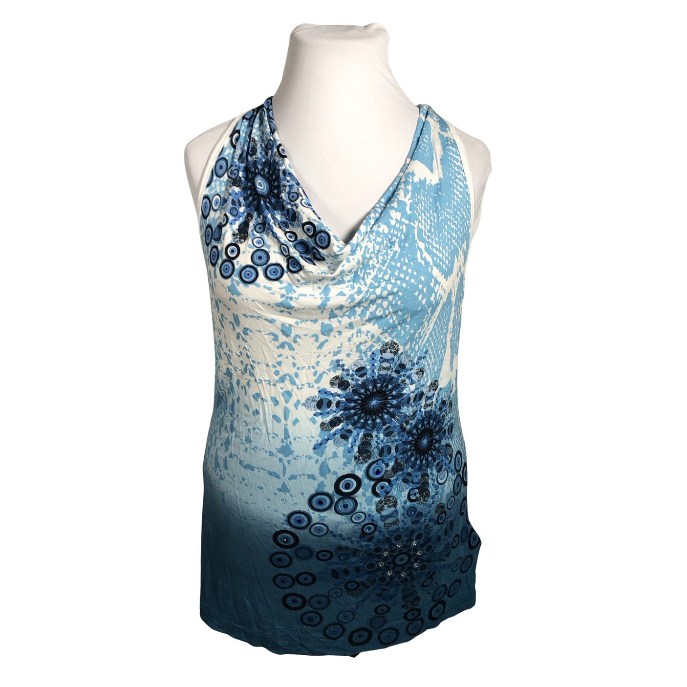 Unisex Desigual - Trikotaažist topp, suurus 42 - Türkiis (1)