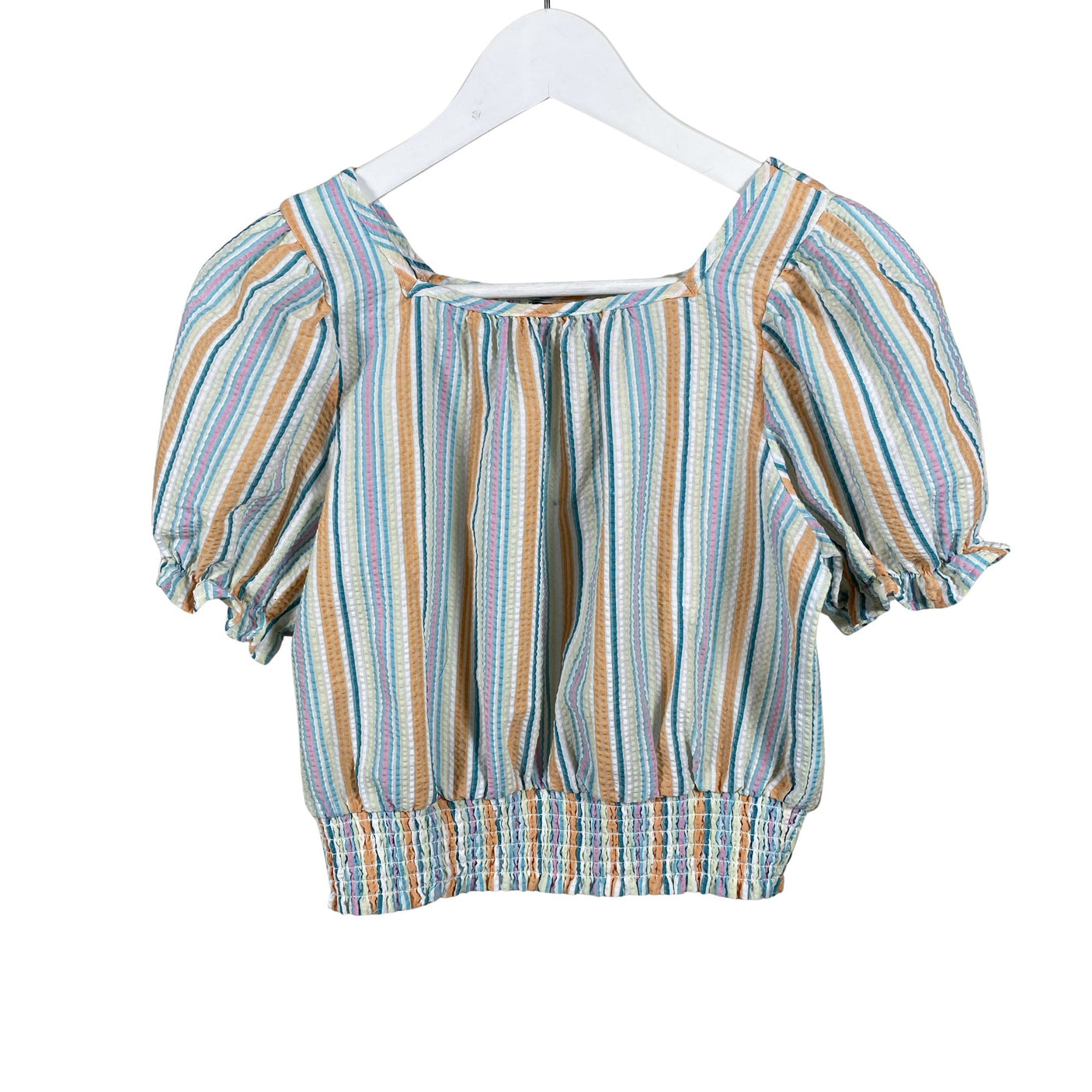 Unisex LMTD - Lühikeste käistega pluus, suurus 158 - 164 - Valge (1)