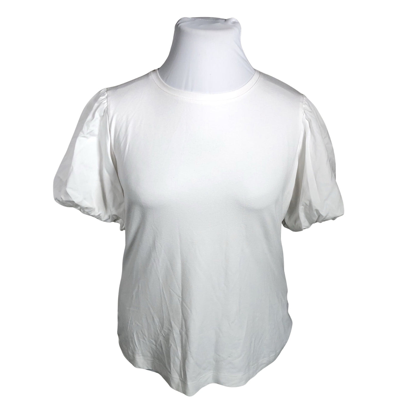 Unisex Andiata - Lühikeste käistega pluus, suurus 42 - Valge (1)