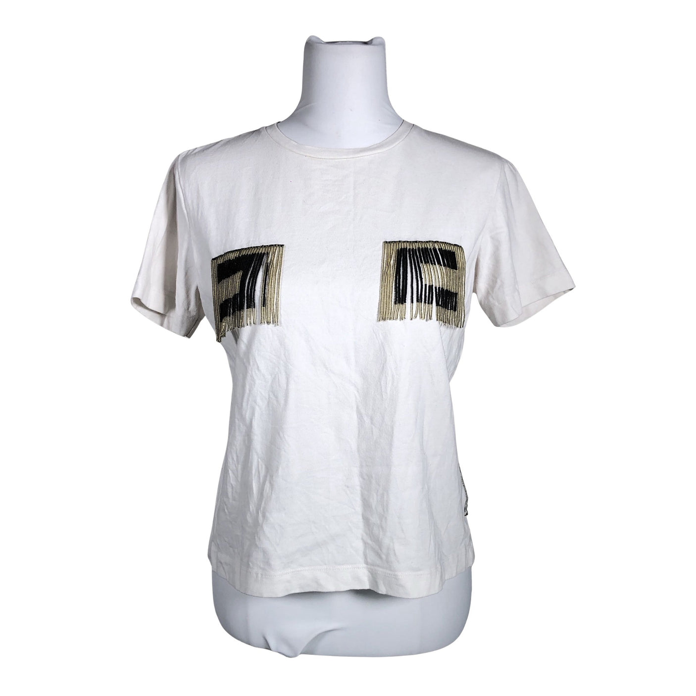 Unisex Elisabetta Franchi - T-särk, suurus 38 - Valge (1)