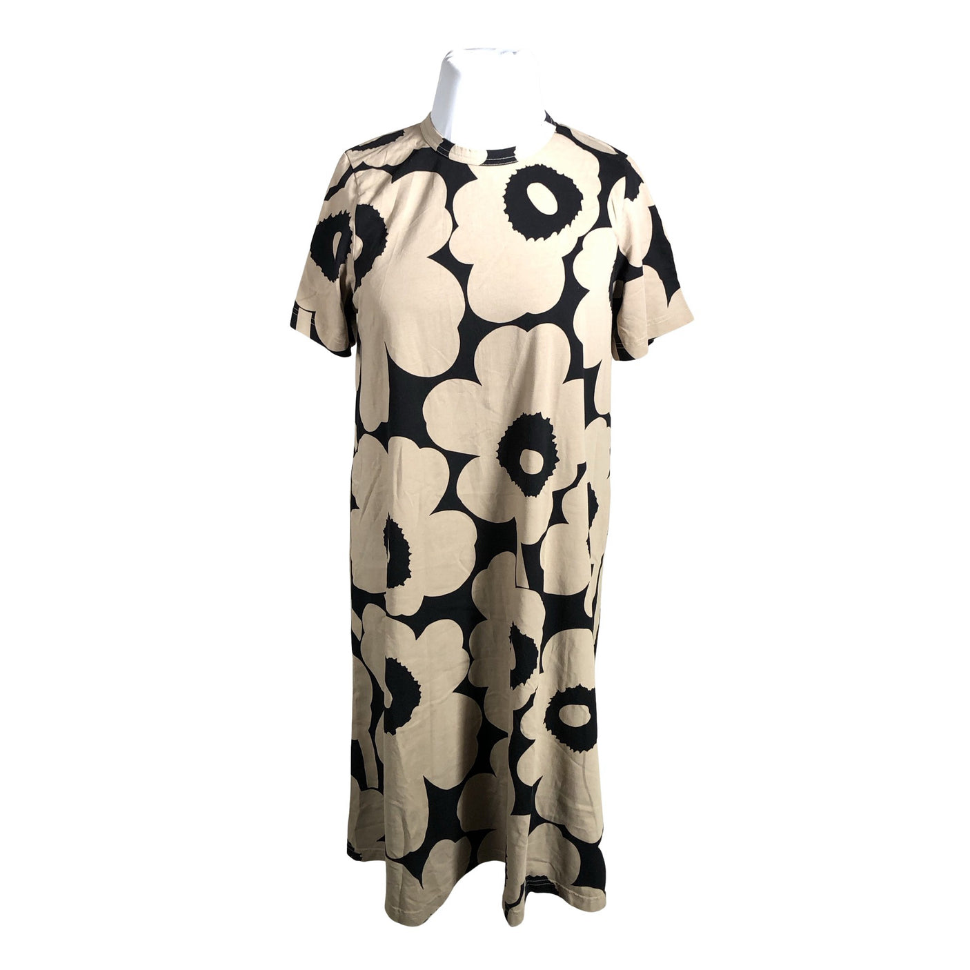 Unisex Marimekko - Trikotaažist kleit, suurus 42 - Pruun (1)