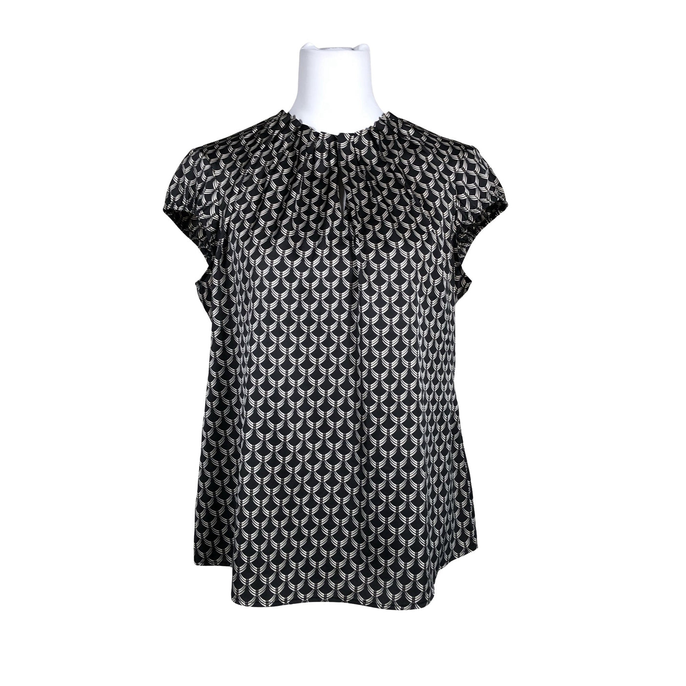 Unisex Comma - Lühikeste käistega pluus, suurus 40 - Must (1)