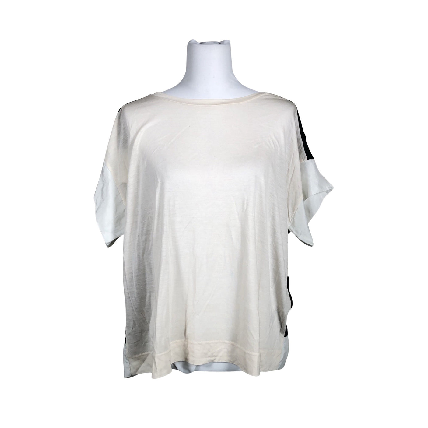 Unisex by Malene Birger - Lühikeste käistega pluus, suurus 36 - Hall (1)
