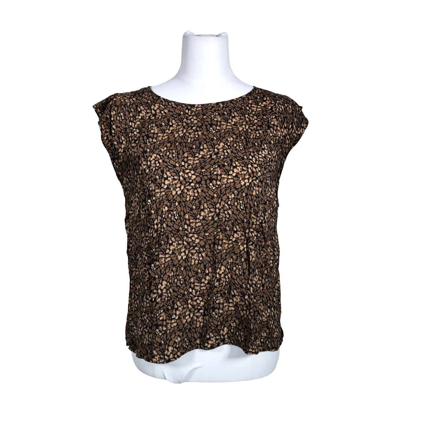 Unisex Opus - Lühikeste käistega pluus, suurus 38 - Pruun (1)