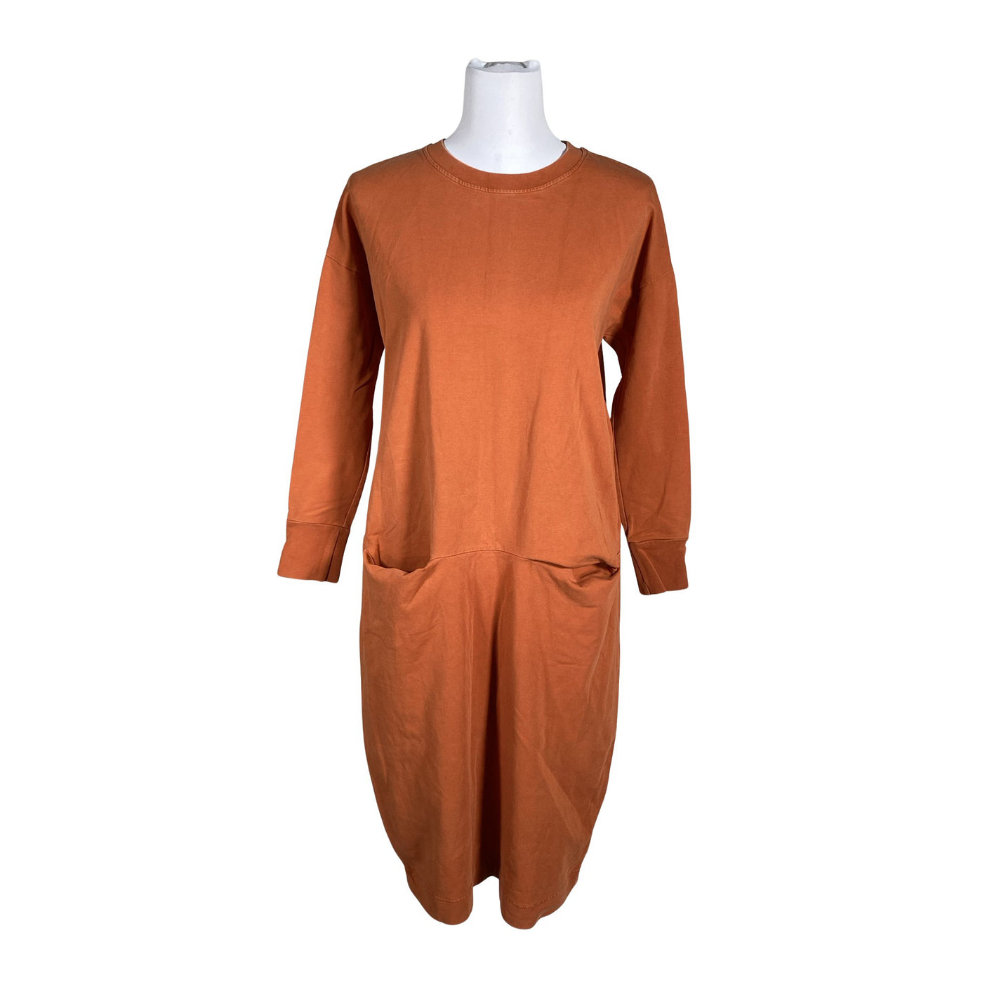 Unisex Papu - Trikotaažist kleit, suurus 34 - Oranž (1)