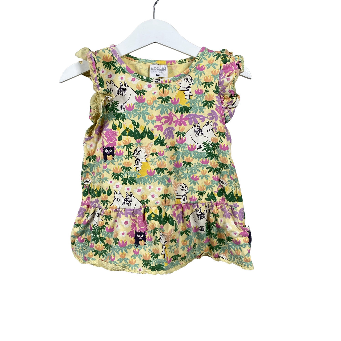 Unisex Moomin by Martinex - Trikotaažist tuunika, suurus 98 - 104 - Kollane (1)