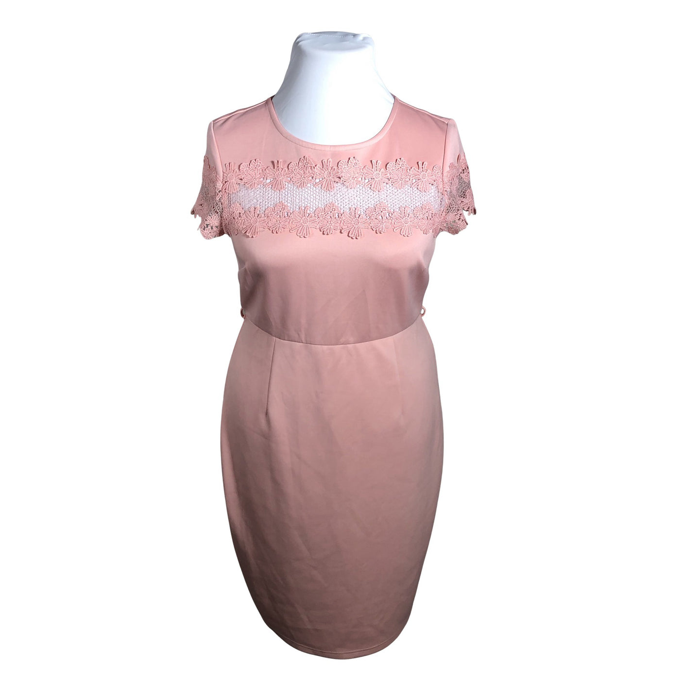 Unisex Dorothy Perkins - Mitteveniv kleit, suurus 42 - Heleroosa (1)