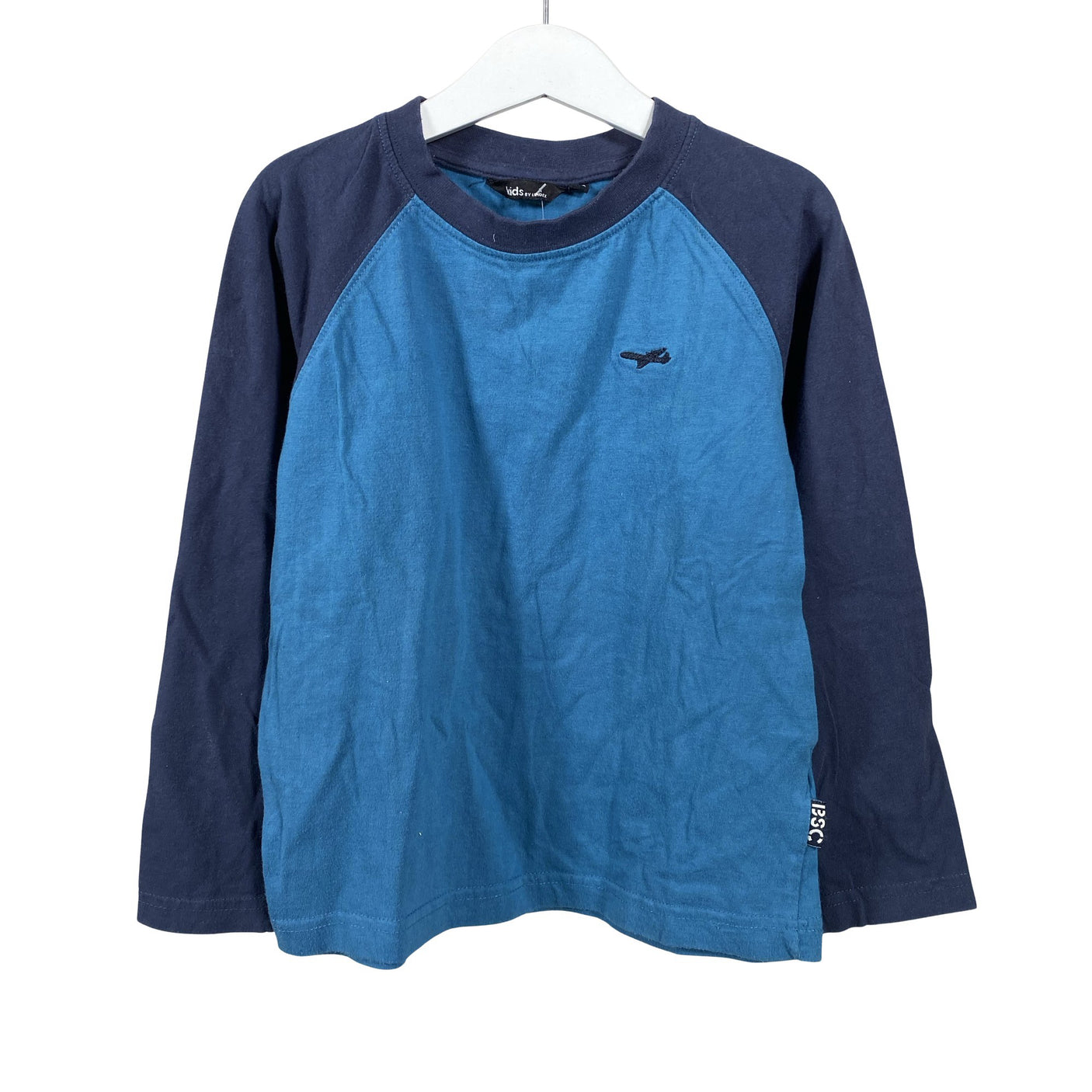 Unisex Lindex - Trikotaažist pluus, suurus 116 - 122 - Sinine (1)