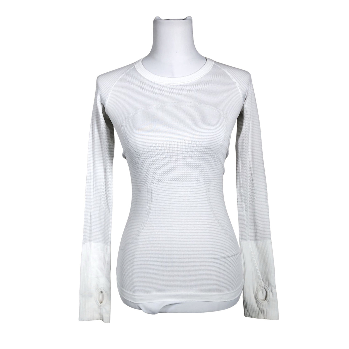 Unisex Lululemon - Spordisärk, pikad käised, suurus 34 - Valge (1)