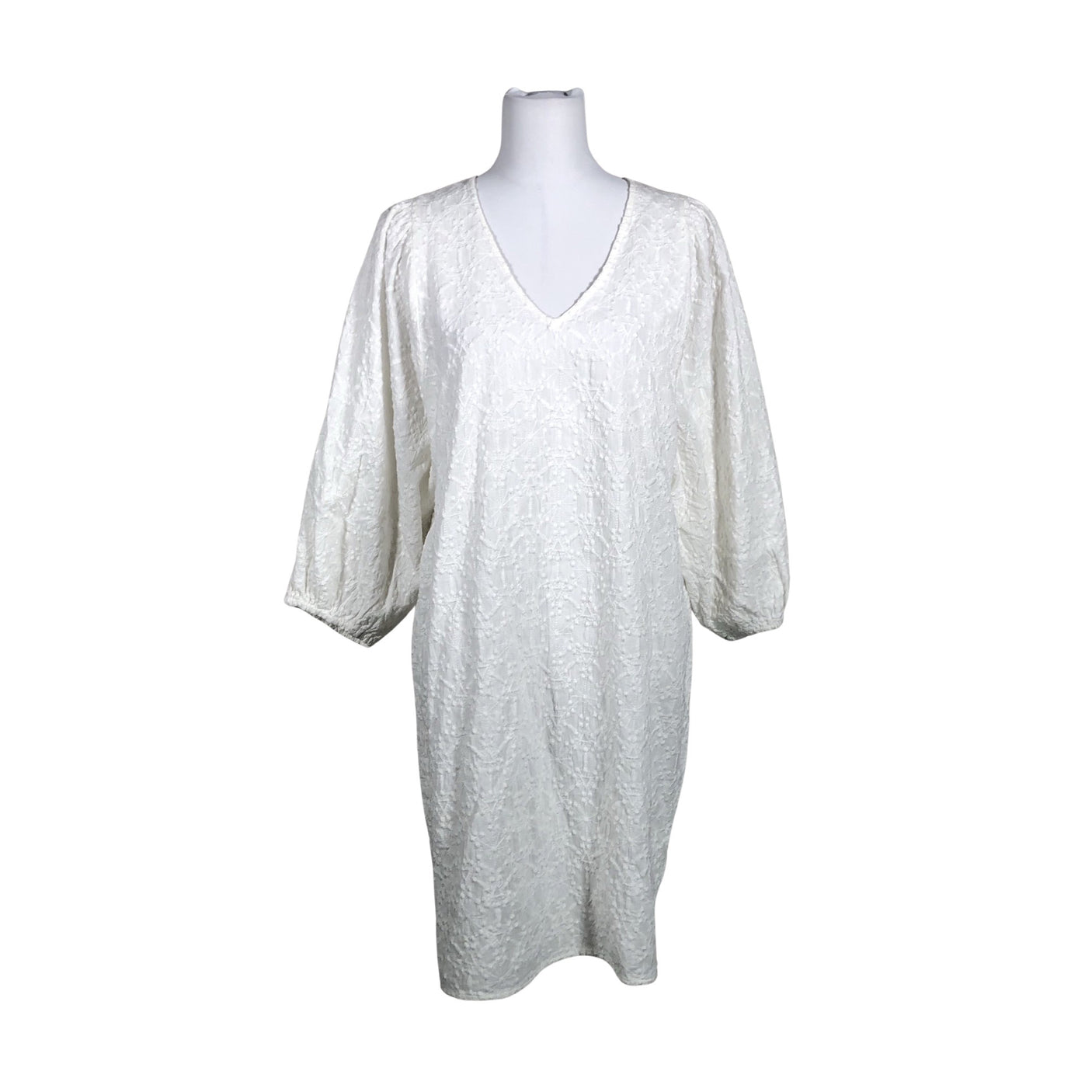 Unisex Lindex - Mitteveniv kleit, suurus 40 - Valge (1)