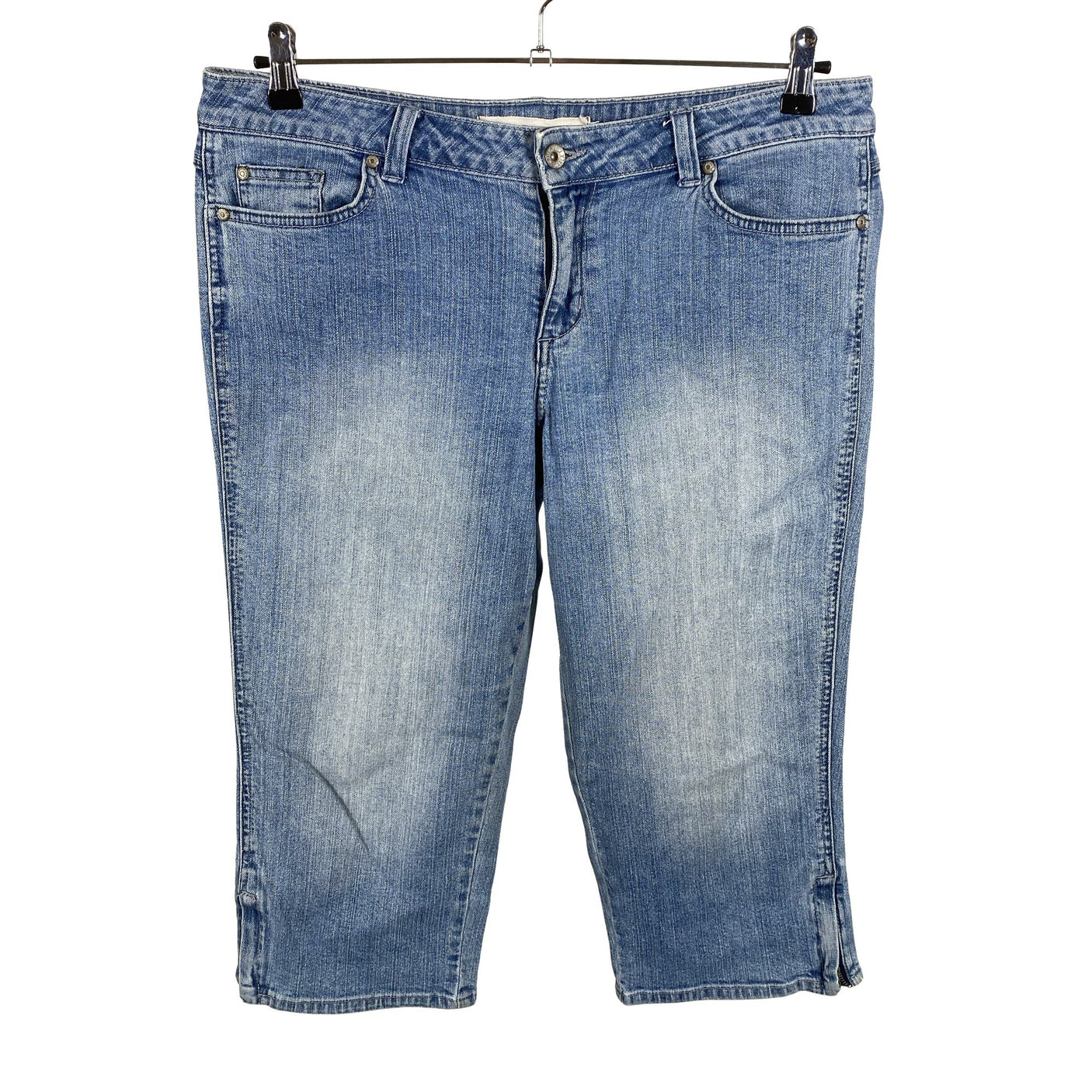 Unisex Carla F - Teksast poolpikad püksid, suurus 44 - Sinine (1)