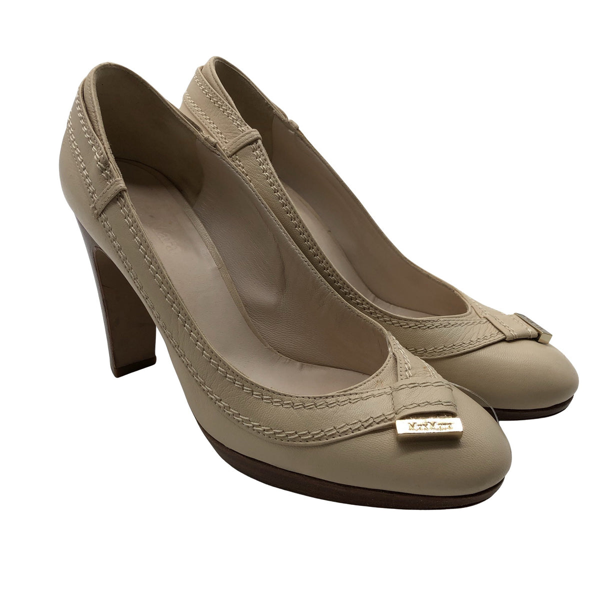 Unisex MaxMara - Kontsakingad, suurus 37 - Beige (2)