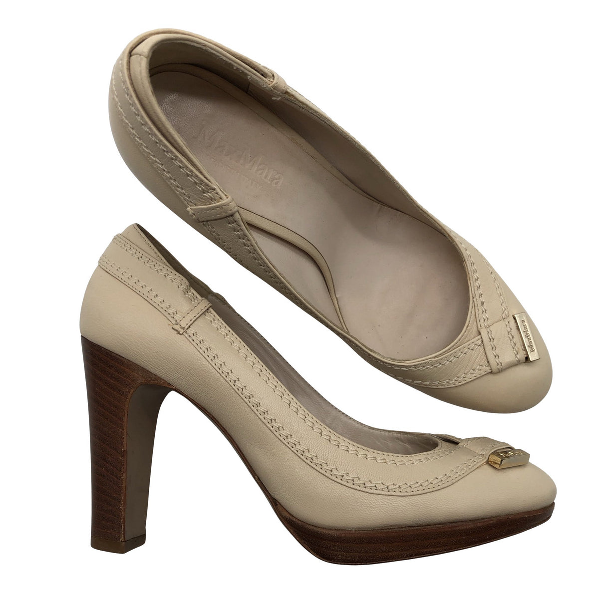 Unisex MaxMara - Kontsakingad, suurus 37 - Beige (1)