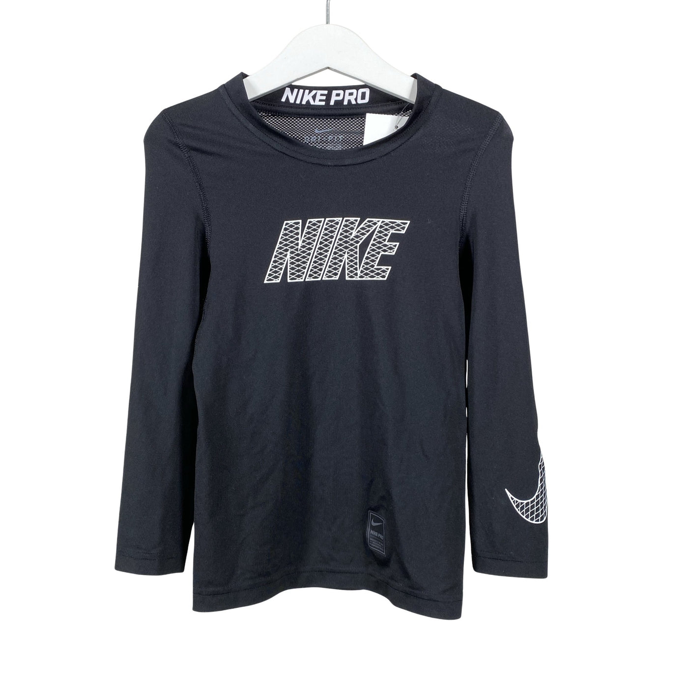 Unisex Nike - Spordisärk, pikad käised, suurus 122 - 128 - Must (1)