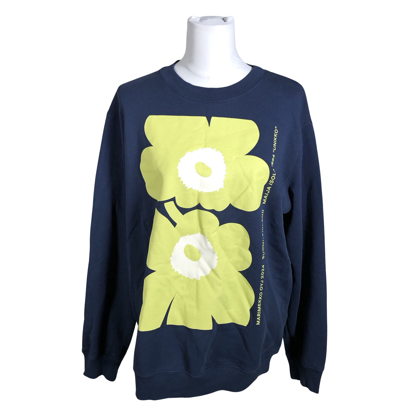 Unisex Marimekko - Dressikangast pluus, suurus 38 - Sinine (1)