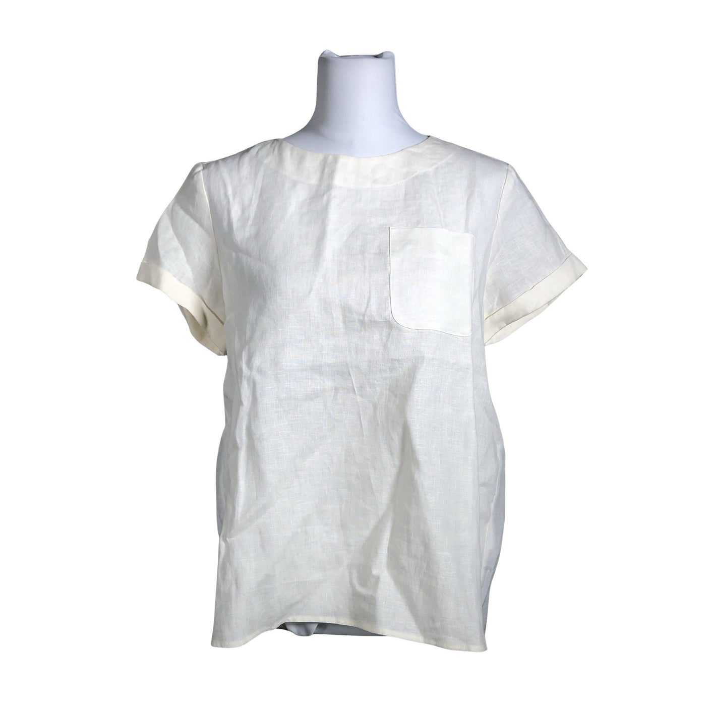 Unisex Marc O'Polo - Lühikeste käistega pluus, suurus 36 - Beige (1)