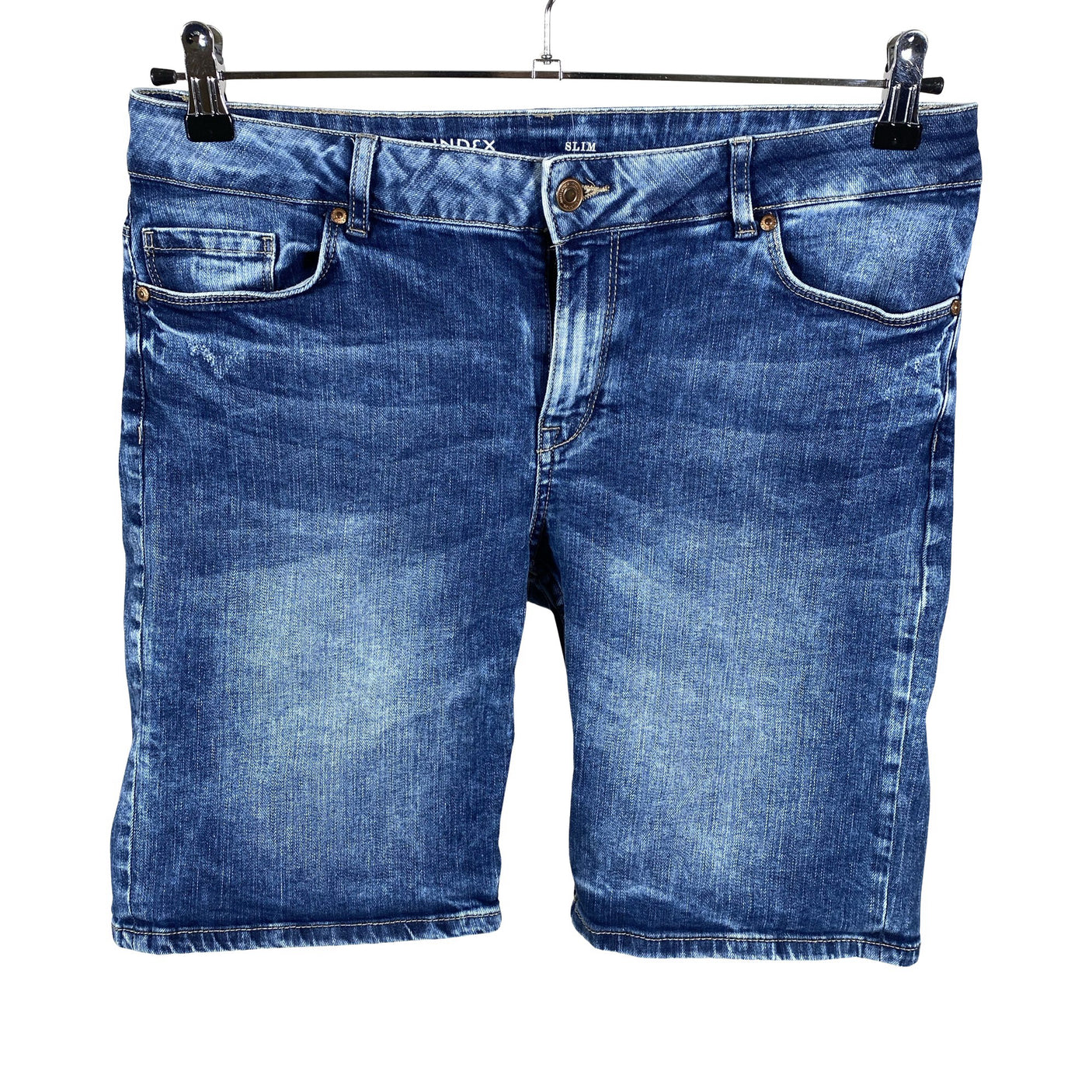 Unisex Lindex - Teksast lühikesed püksid, suurus 40 - Sinine (1)