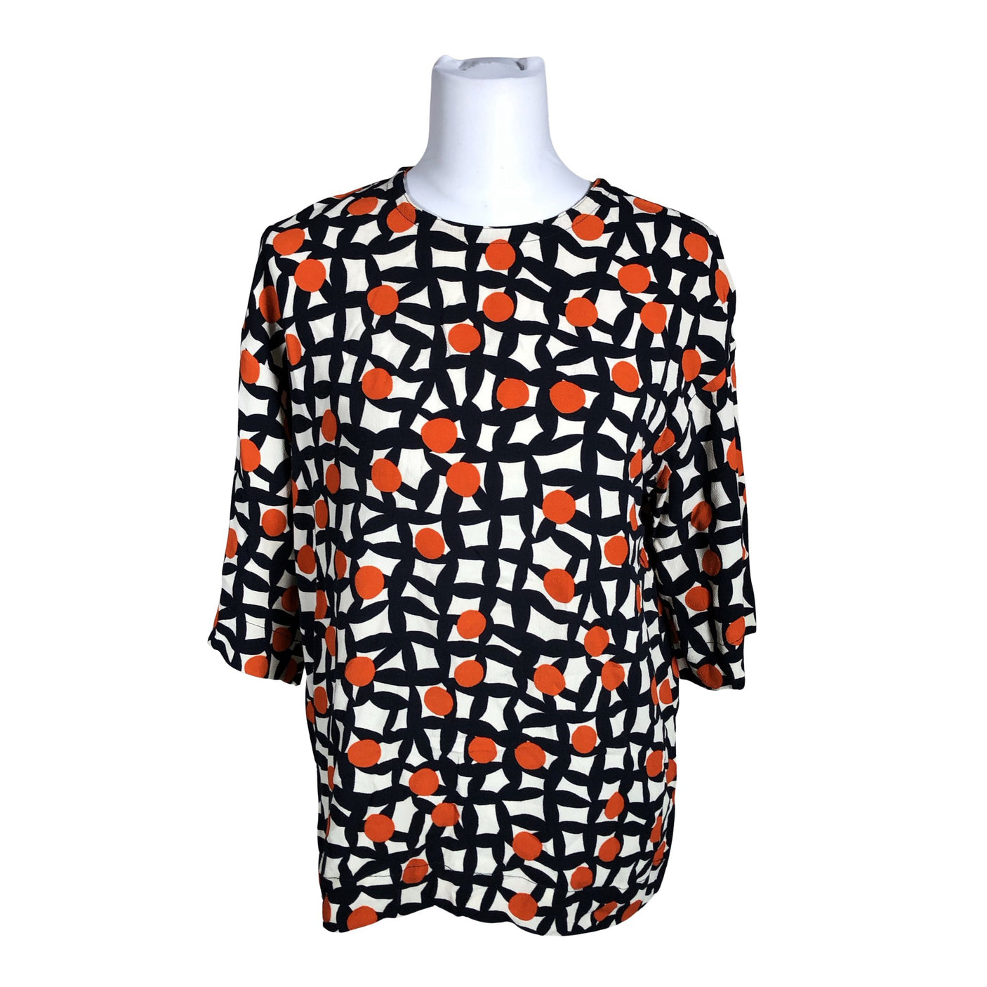 Unisex Marimekko - Lühikeste käistega pluus, suurus 34 - Punane (1)
