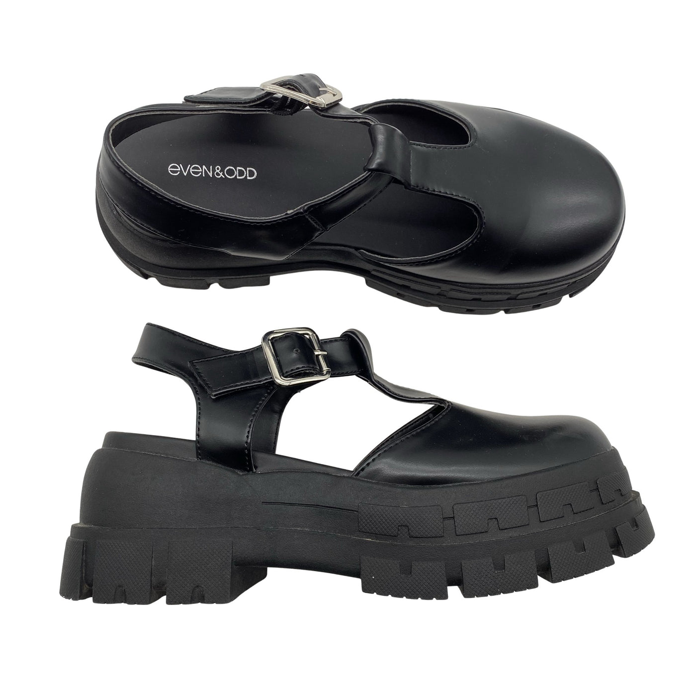 Unisex Even&Odd - Rihmikud, suurus 37 - Must (1)
