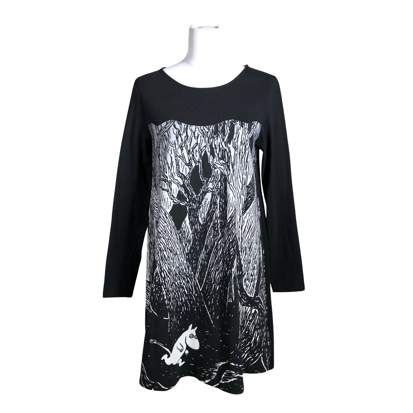 Unisex Huigee - Trikotaažist kleit, suurus 38 - Must (1)