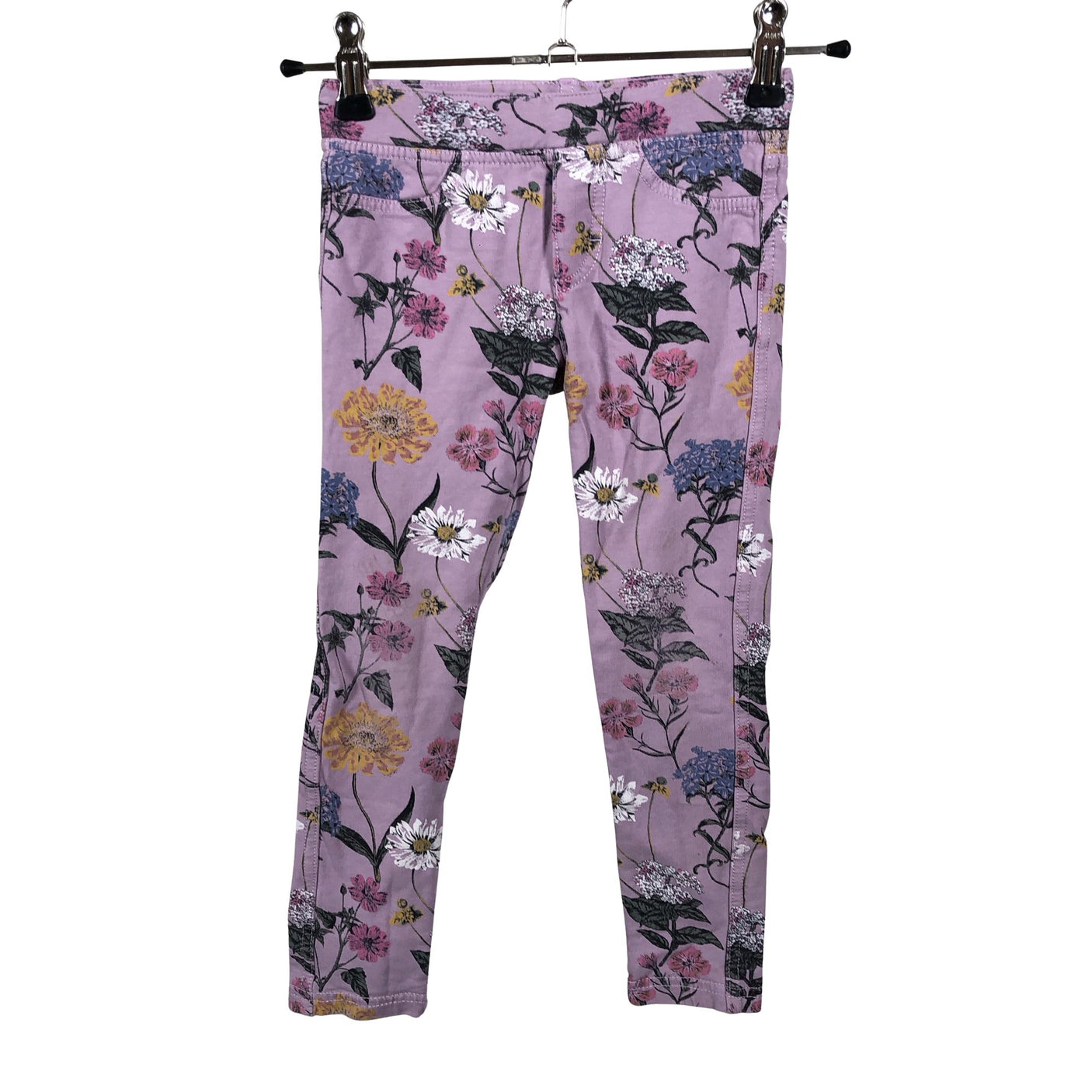 Unisex Lindex - Mittevenivad püksid, suurus 104 - 110 - Lilla (1)