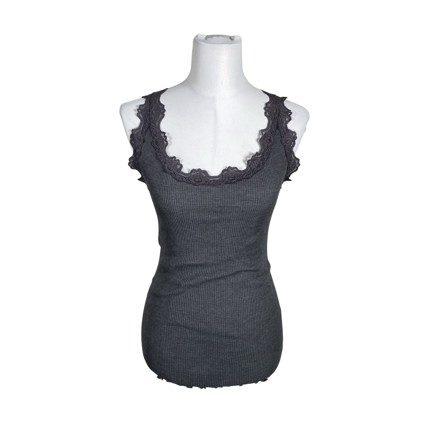 Unisex Rosemunde - Trikotaažist topp, suurus 38 - Hall (1)