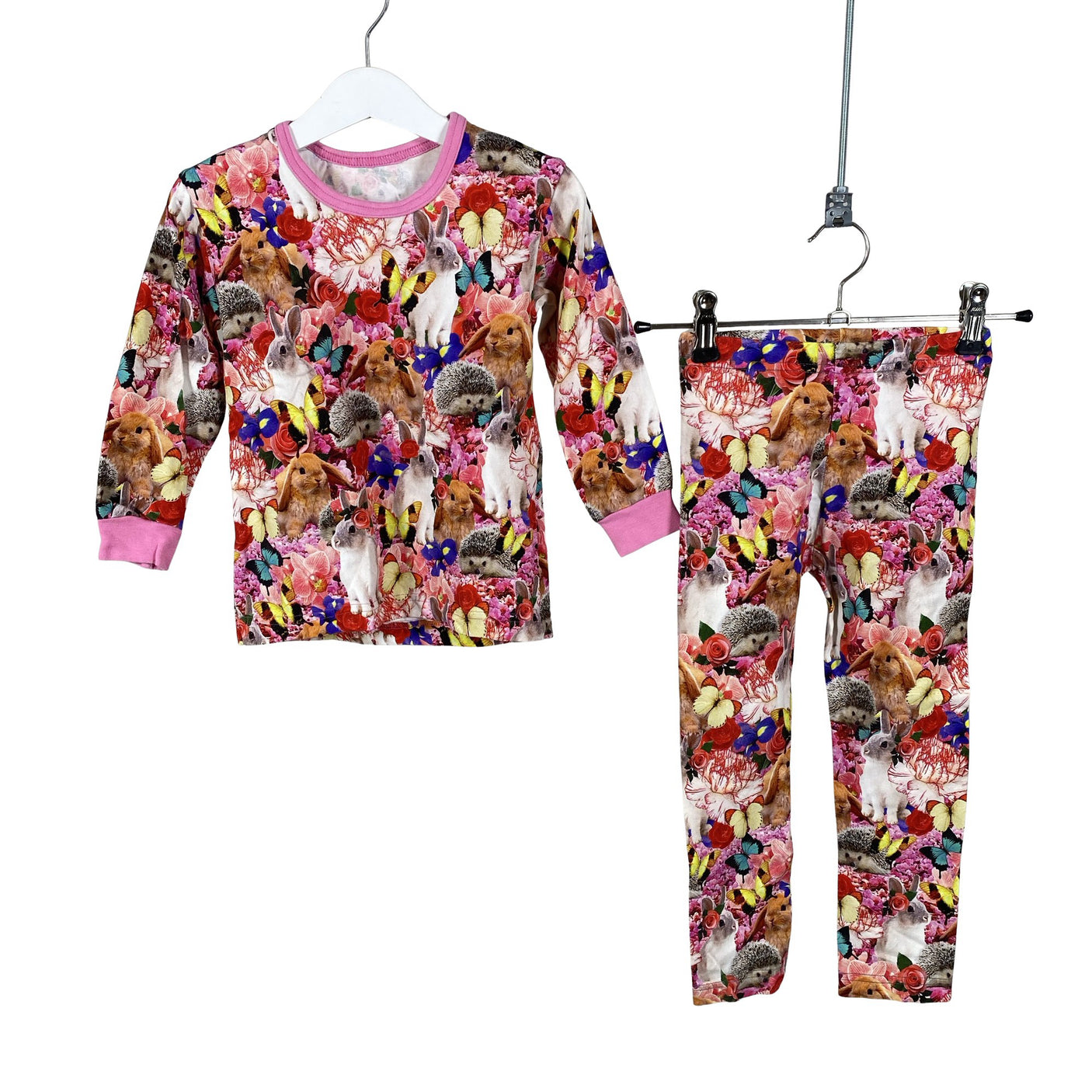 Unisex Handmade - Trikotaažist pluus, suurus 110 - 116 - Heleroosa (1)