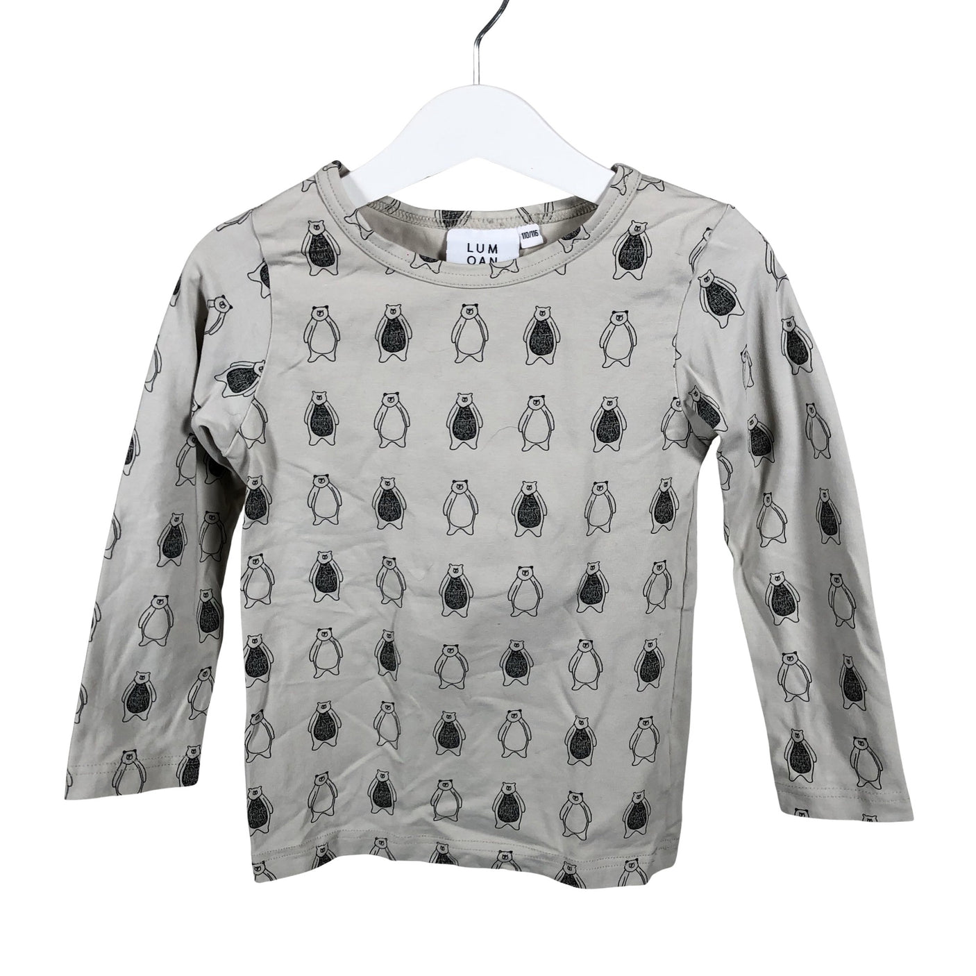 Unisex Lumoan - Trikotaažist pluus, suurus 110 - 116 - Hall (1)
