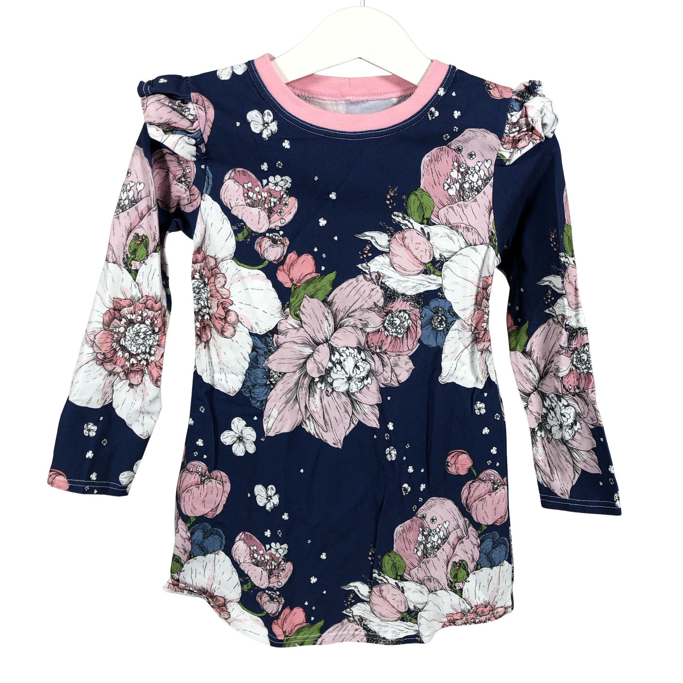 Unisex Handmade - Trikotaažist kleit, suurus 110 - 116 - Sinine (1)