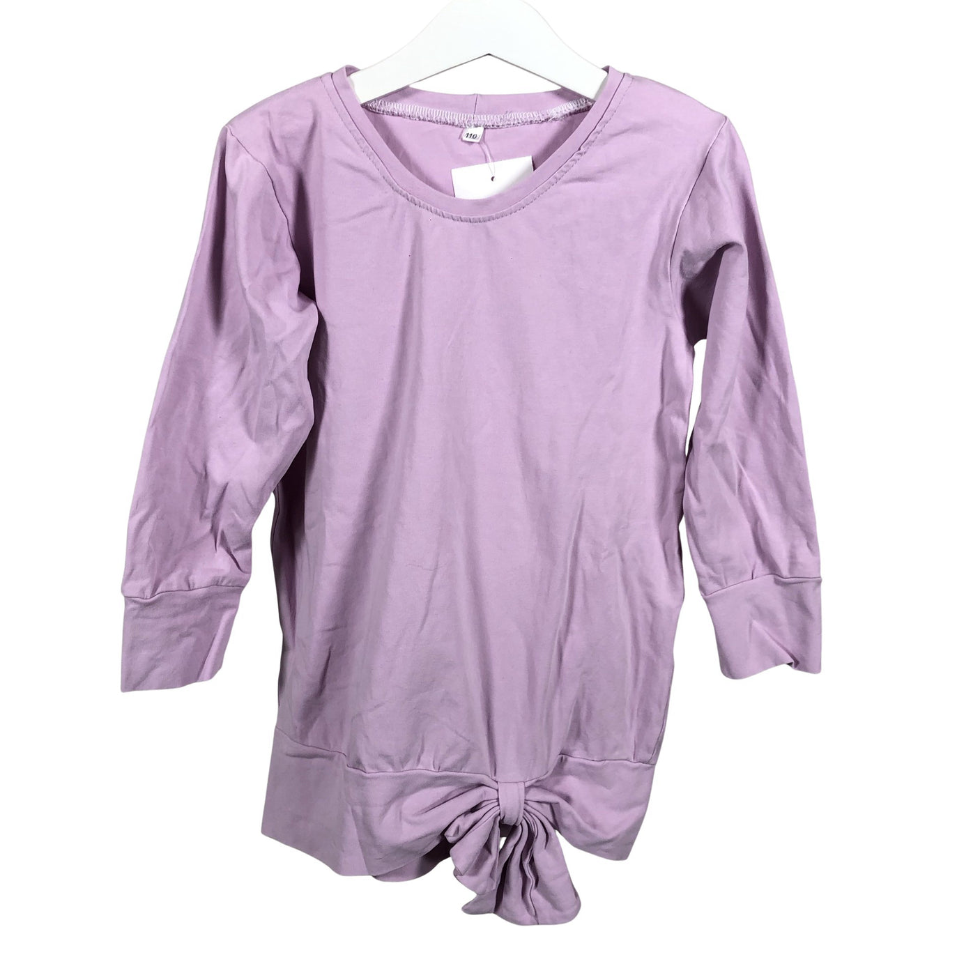 Unisex Handmade - Trikotaažist kleit, suurus 104 - 110 - Heleroosa (1)