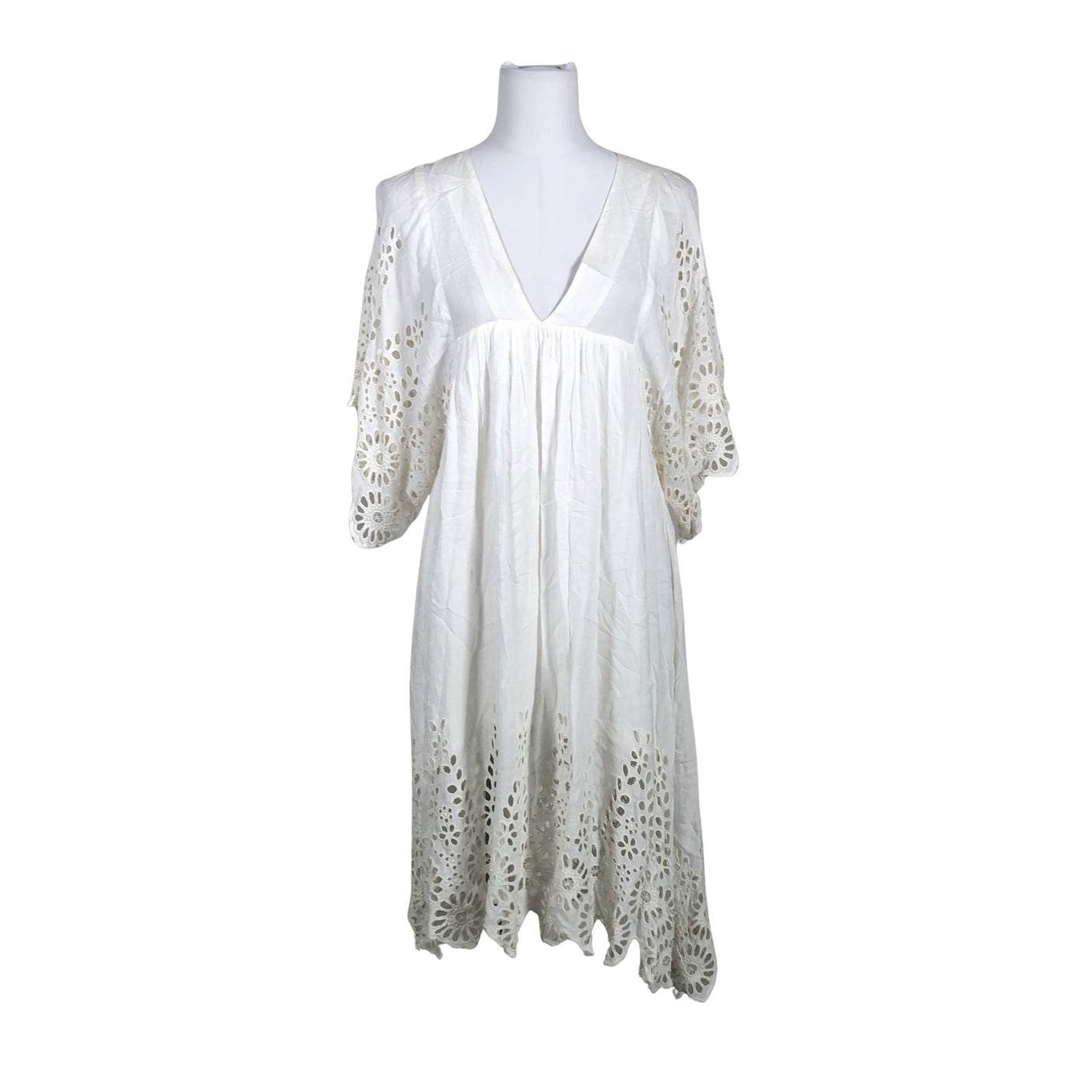 Unisex Ganni - Õhuke kleit, suurus 34 - Valge (1)