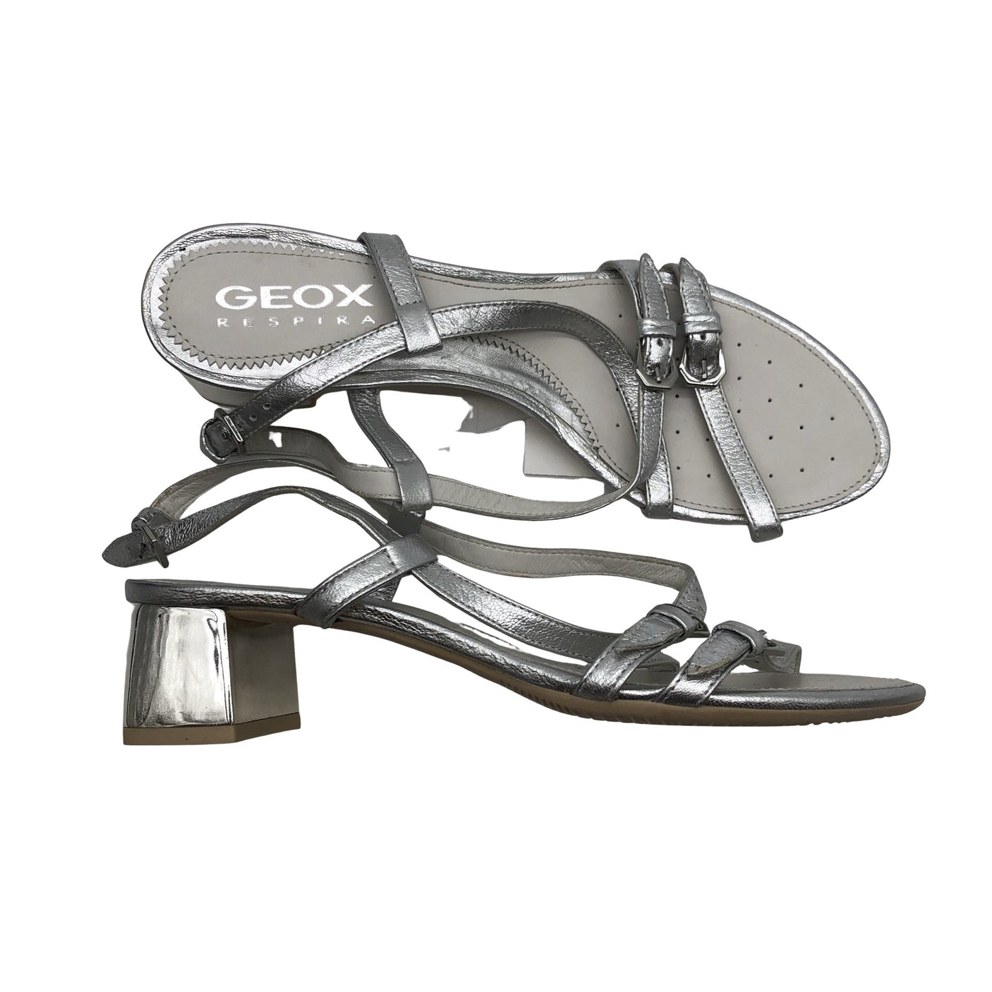 Unisex Geox - Kontsaga rihmikud, suurus 39 - Hõbe (1)