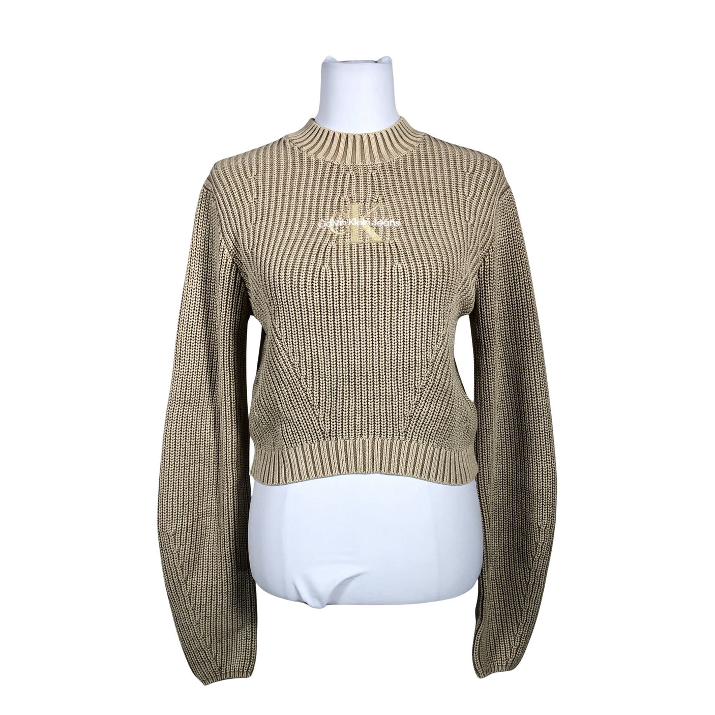 Unisex Calvin Klein Jeans - Kampsun, suurus 36 - Beige (1)