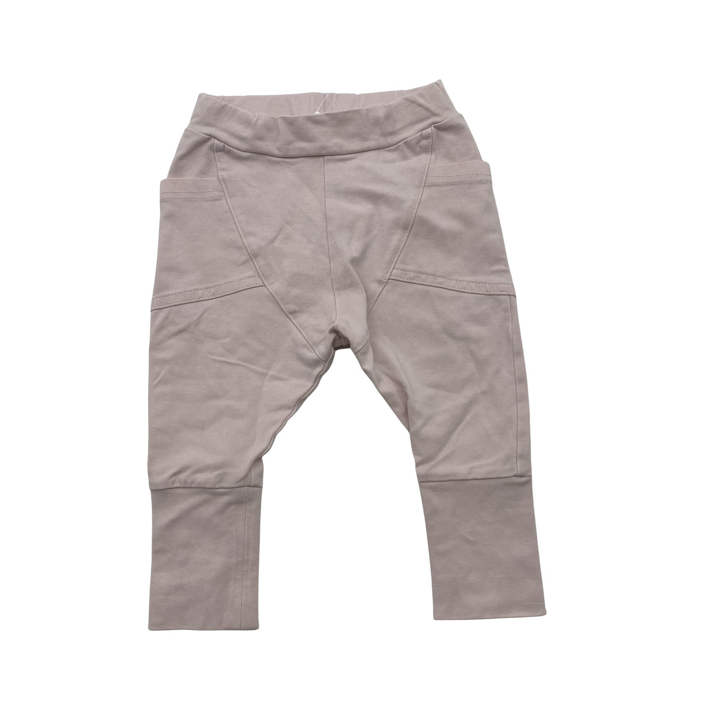 Unisex Gugguu - Trikotaažist püksid, suurus 62 - 68 - Heleroosa (1)