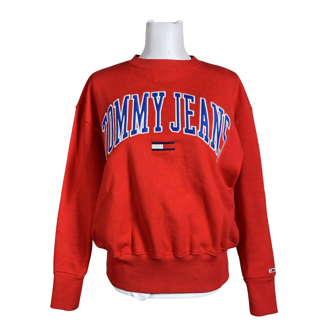 Unisex Tommy Jeans (Tommy Hilfiger) - Dressikangast pluus, suurus 34 - Punane (1)