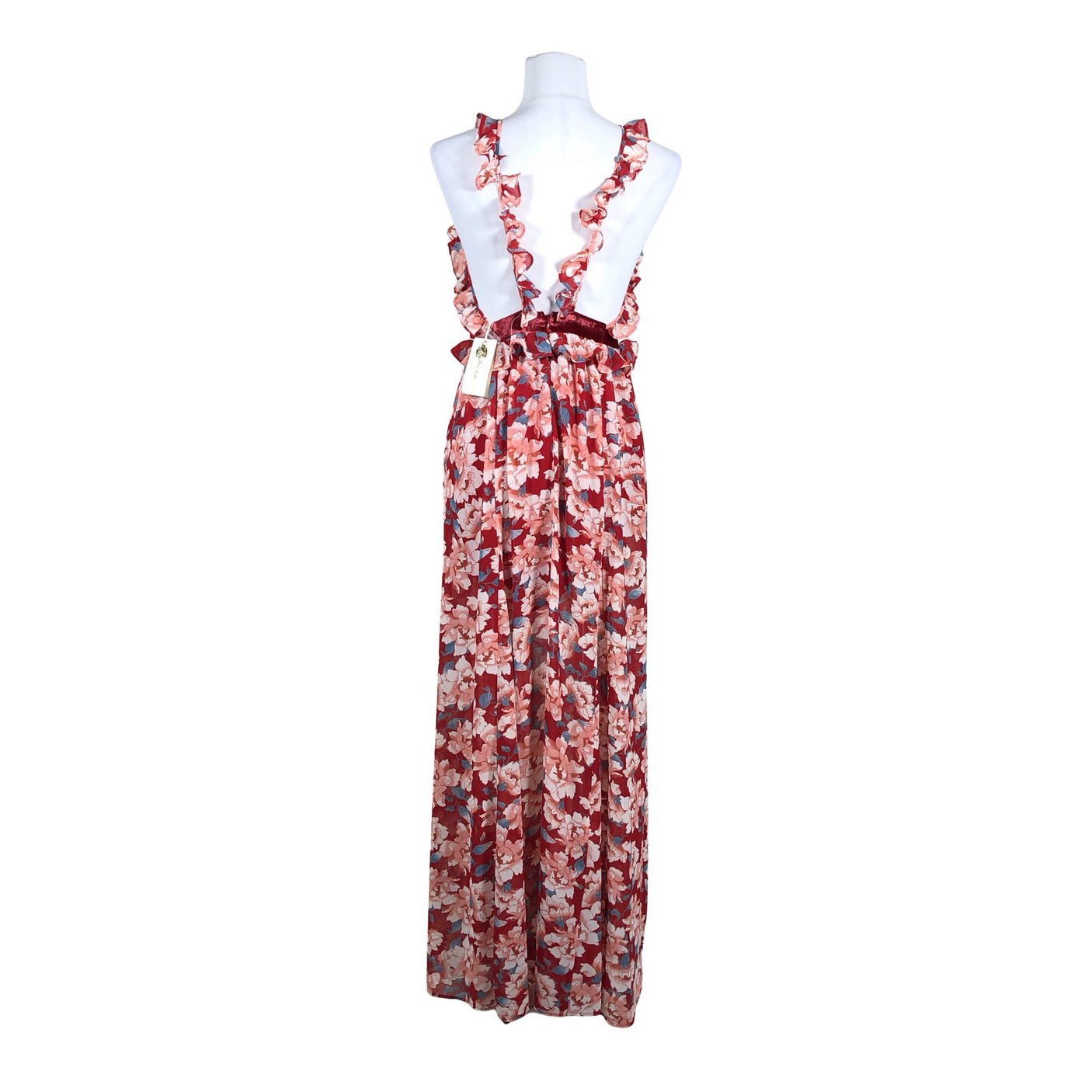 Unisex For Love & Lemons - Maksikleit, suurus 36 - Punane (3)