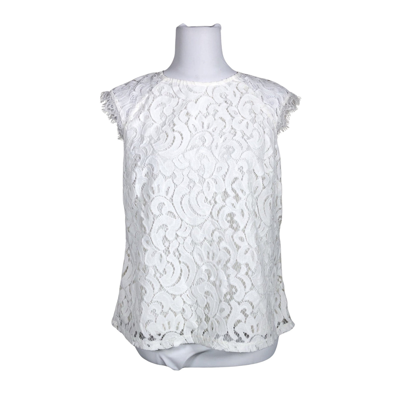 Unisex Holly & Whyte by Lindex - Lühikeste käistega pluus, suurus 38 - Valge (1)