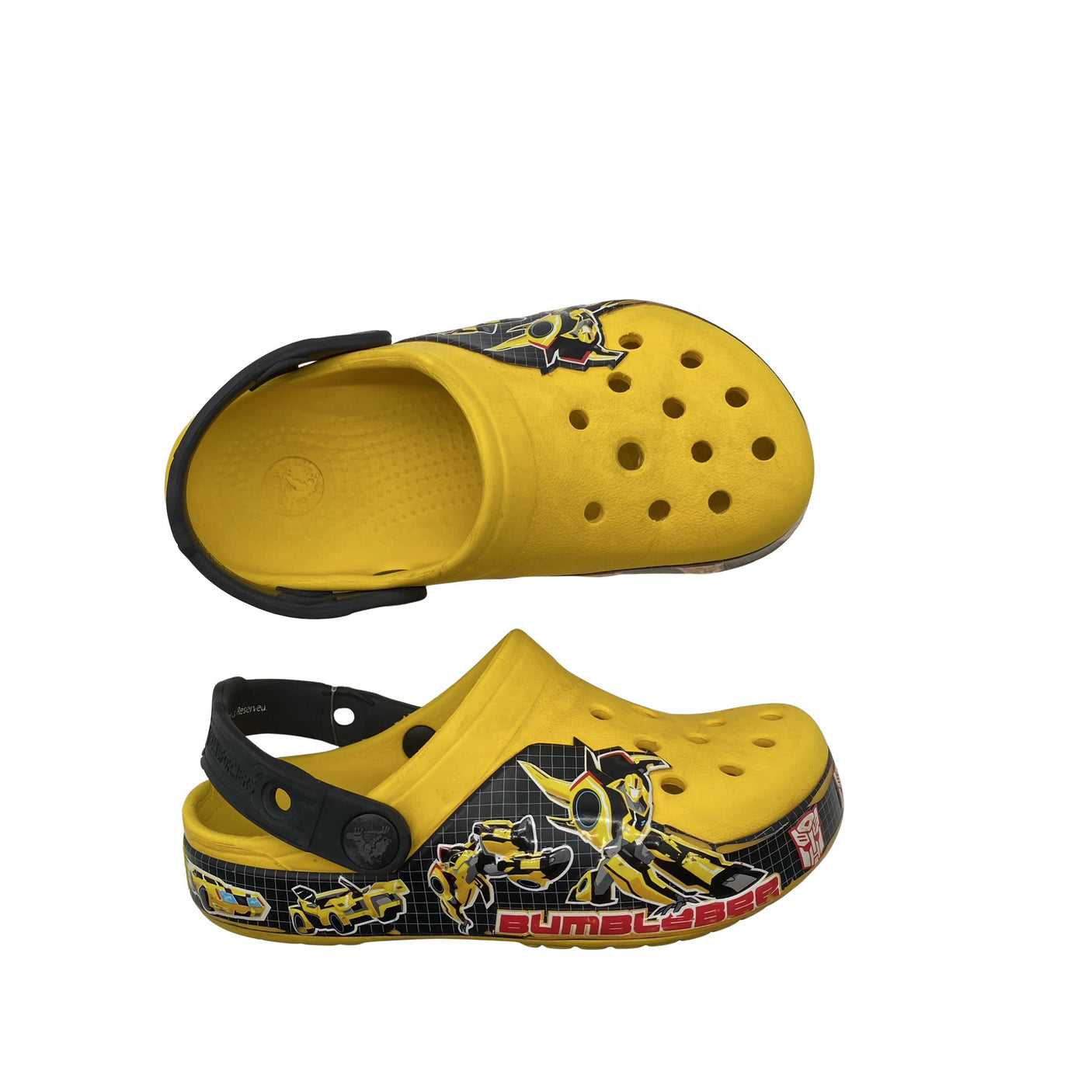 Unisex Crocs - Lahtise kannaga jalanõud, suurus 28 - Kollane (1)