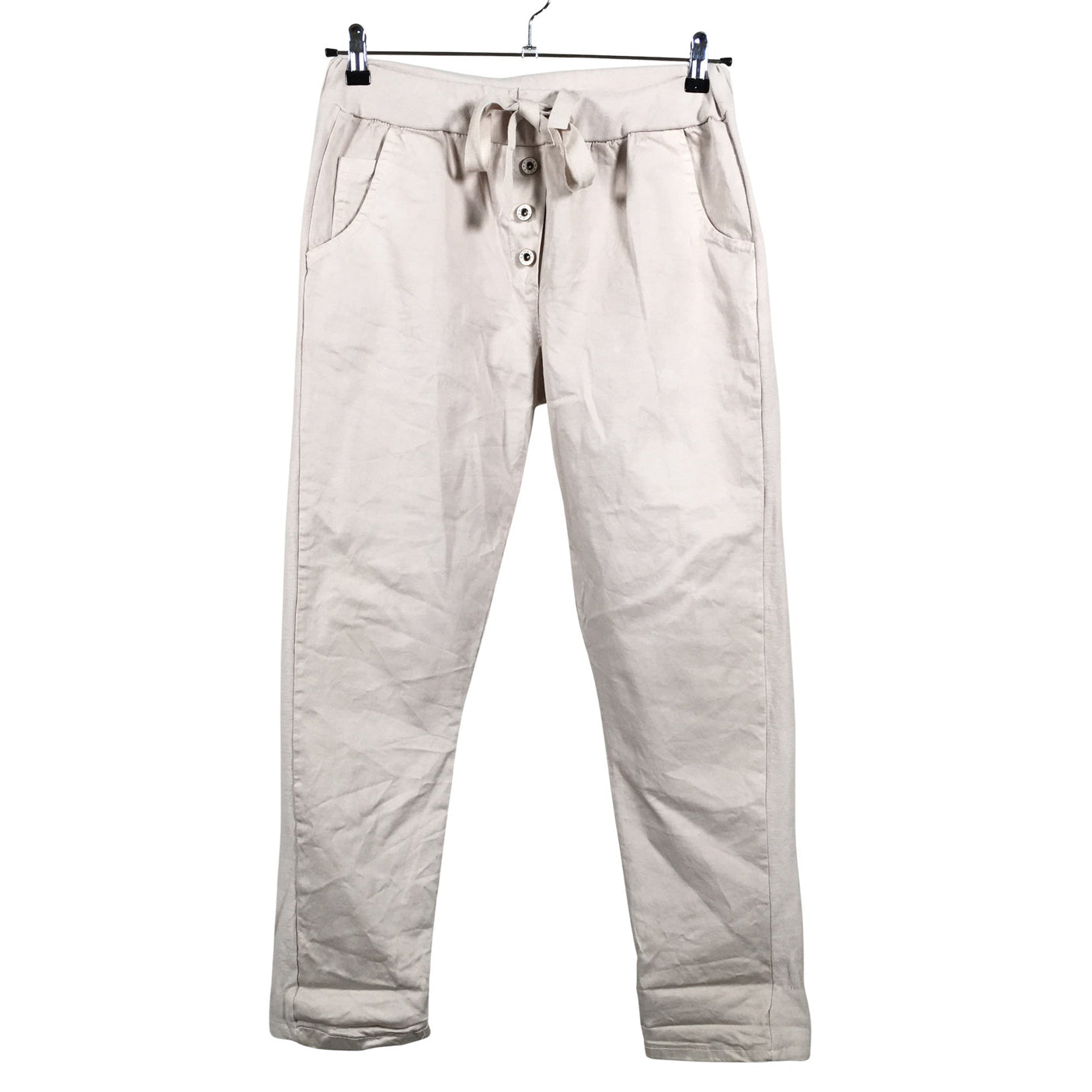Unisex Perfect Jeans - Mittevenivad püksid, suurus 40 - Beige (1)