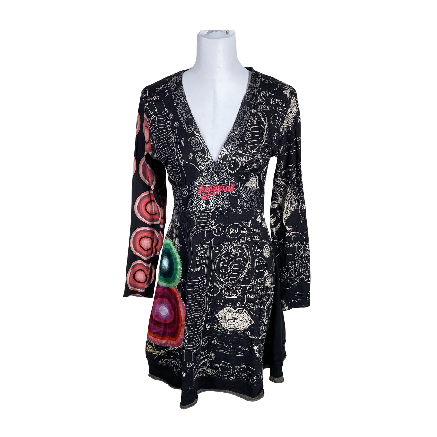 Unisex Desigual - Trikotaažist kleit, suurus 40 - Must (1)