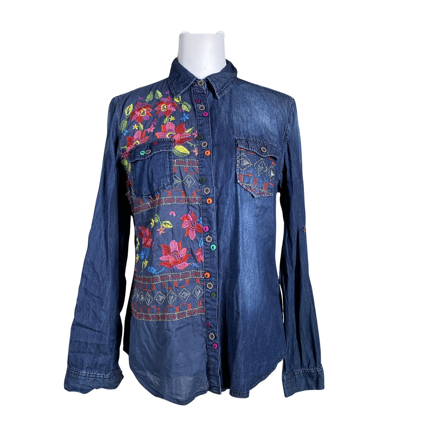 Unisex Desigual - Teksasärk, suurus 36 - Sinine (1)