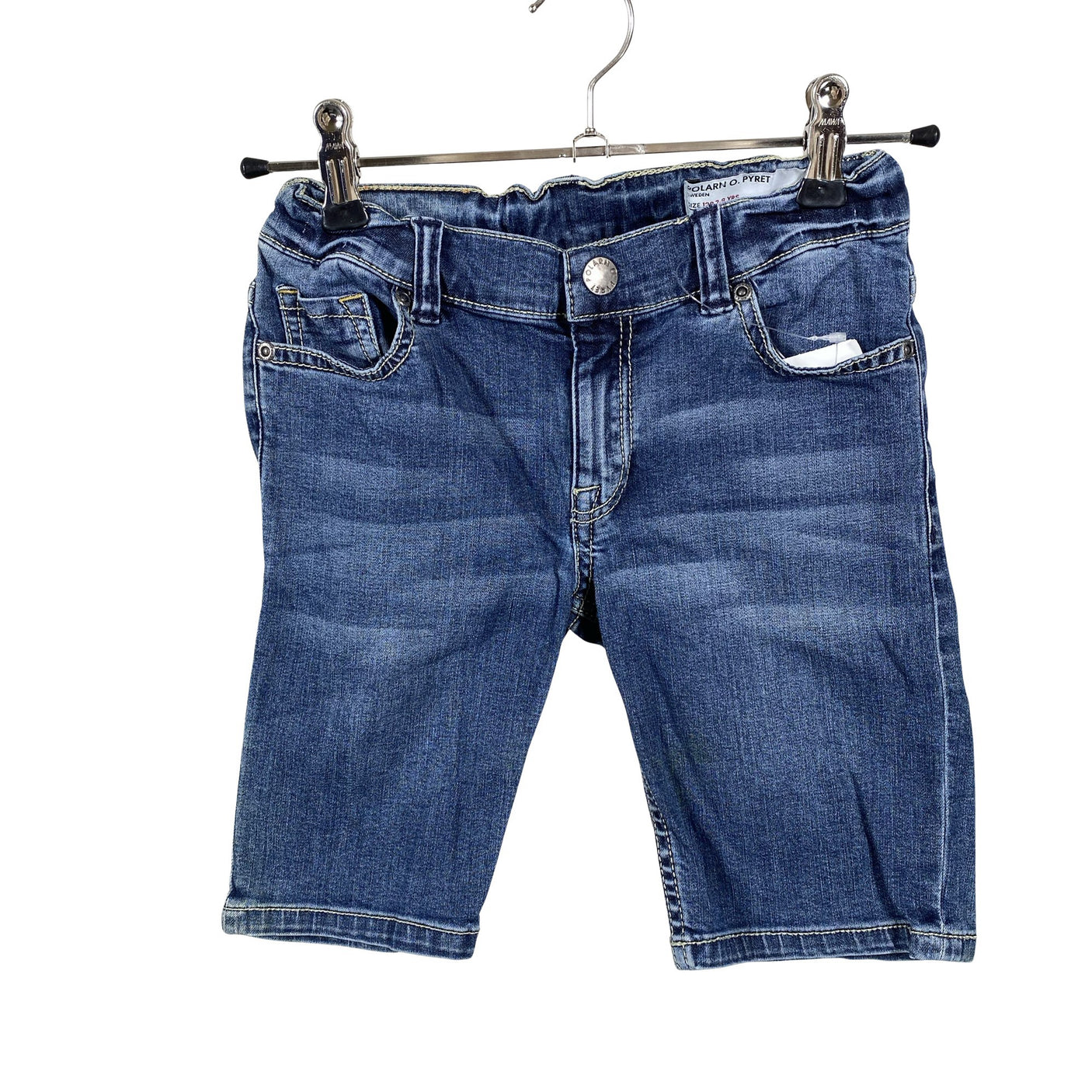 Unisex Polarn O. Pyret - Teksast lühikesed püksid, suurus 122 - 128 - Sinine (1)