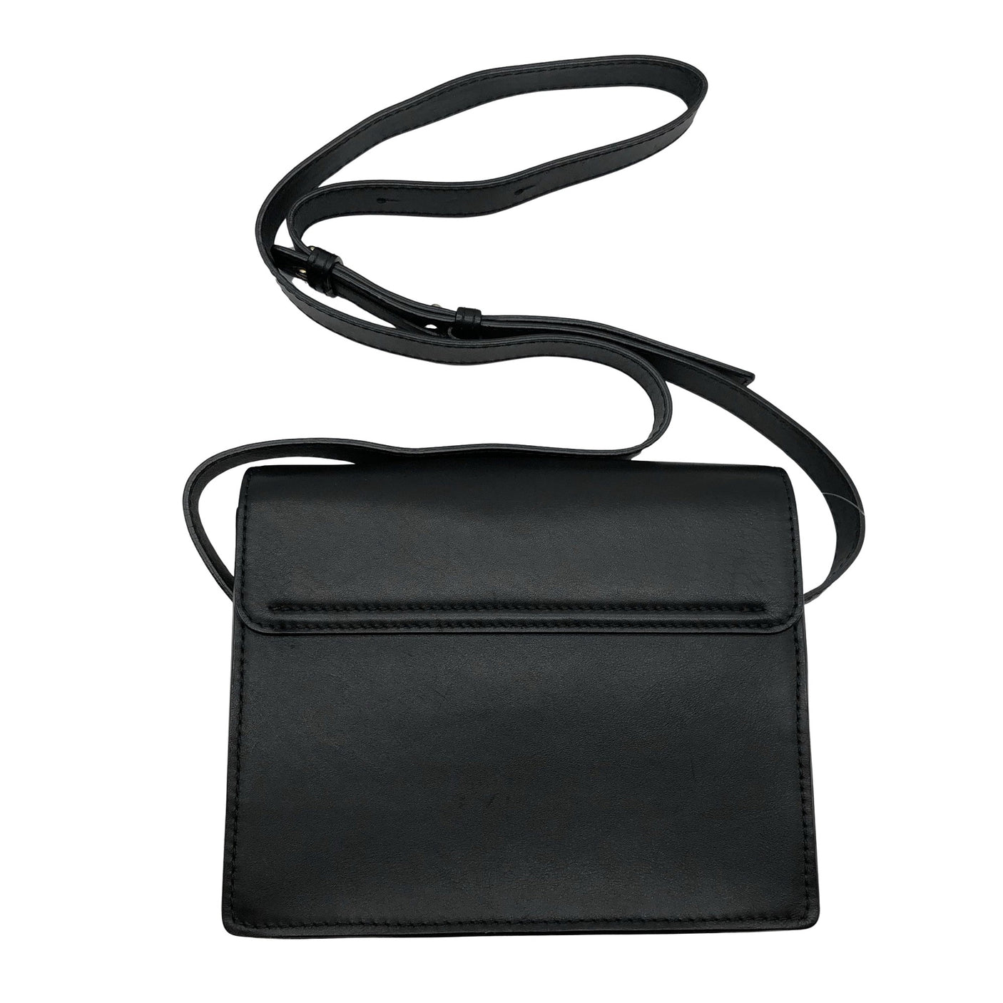 Unisex Flattered - Õlakott, suurus Midi - Must (2)