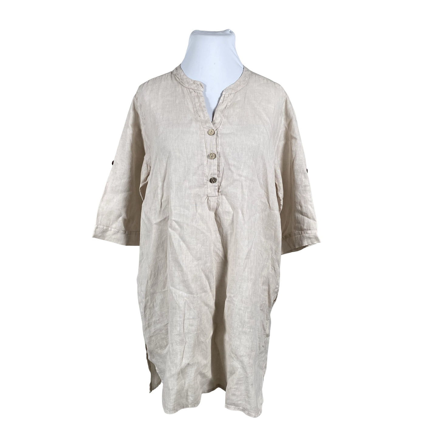 Unisex Cream - Mitteveniv kleit, suurus 44 - Beige (1)