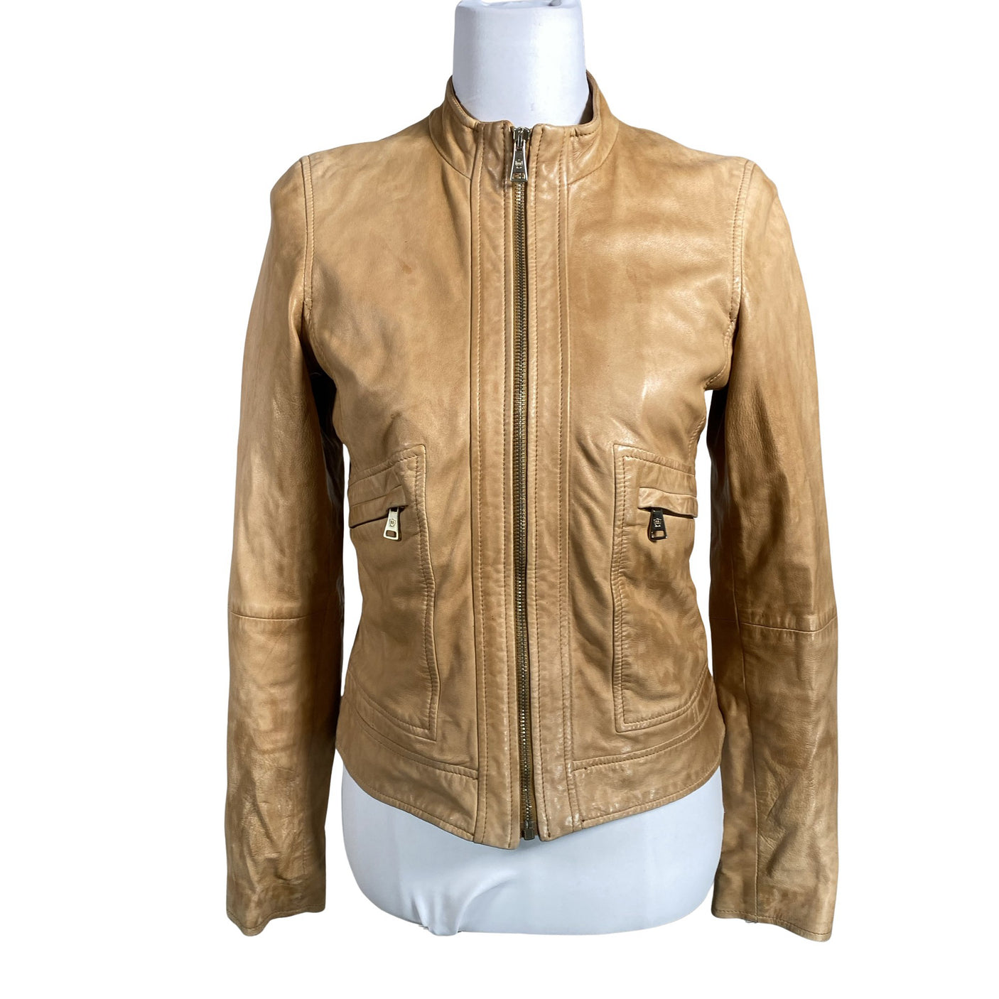 Unisex Massimo Dutti - Nahktagi, suurus 36 - Pruun (1)